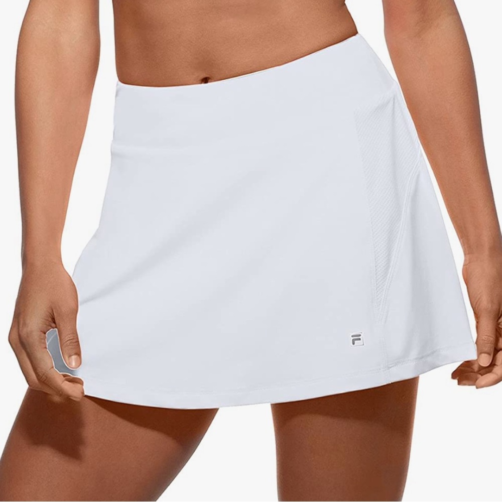 Fila White A-Line Tennis Athletic Skort